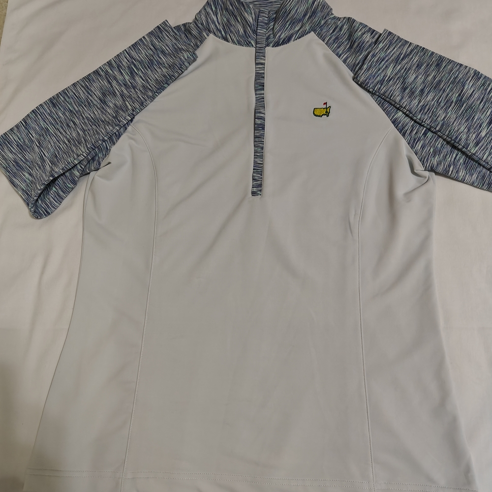 Magnolia Blue and White Polo Shirt
